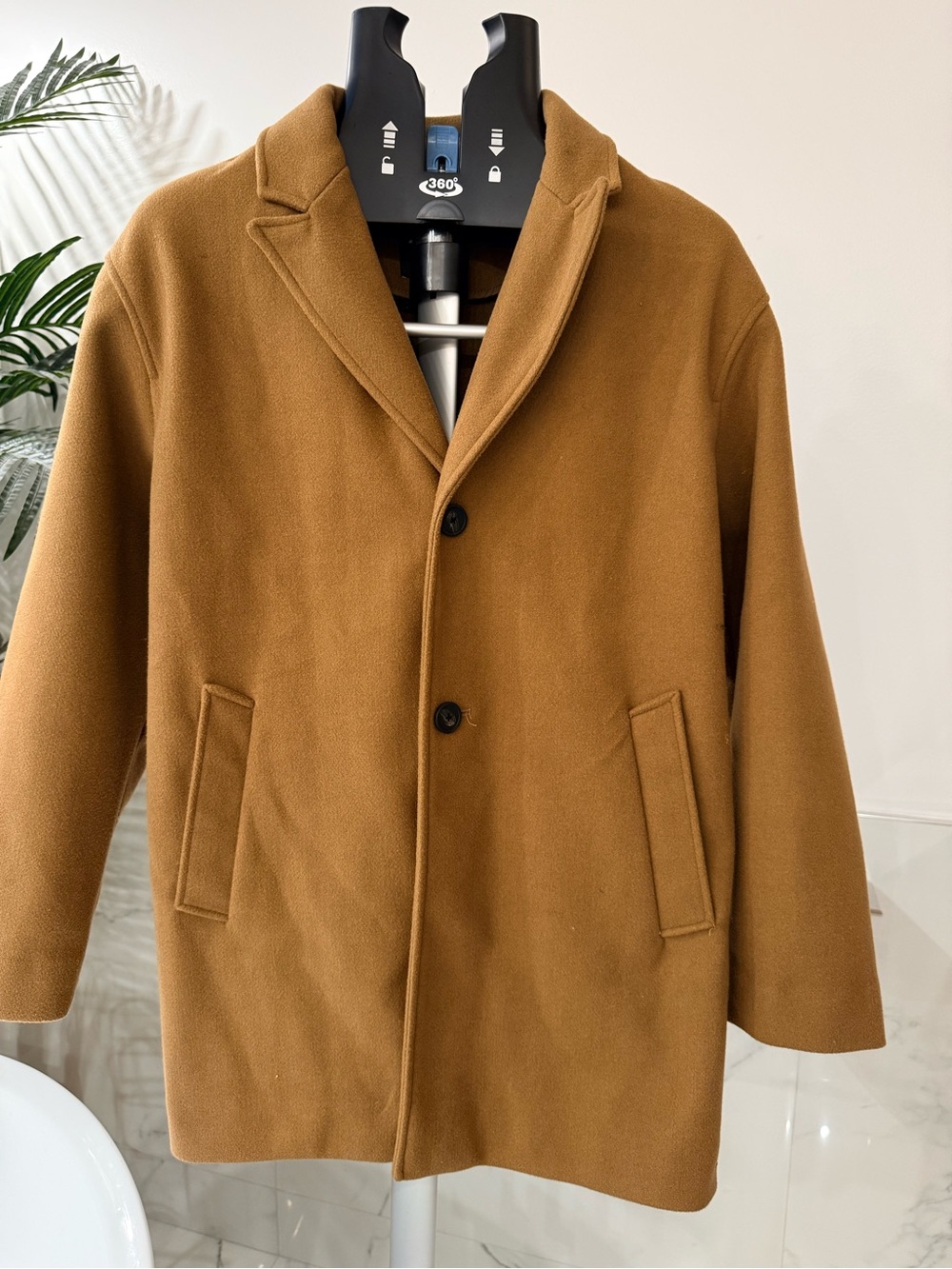Zara Kids Camel Tan Single Breasted Tailored Lapel Coat Size 13-14 / 164cm